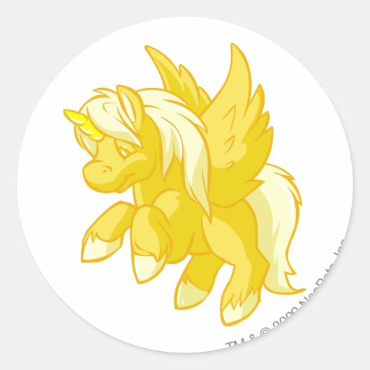 Sticker Rond Uni Gold (Devant)