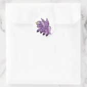 Sticker Rond Uni pourpre (Sac)