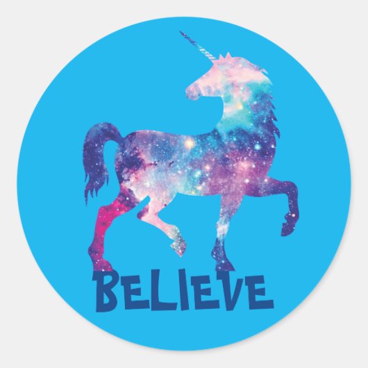 STICKER ROND UNICORN (Devant)