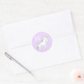 Sticker Rond Unicorn Cute Kids Pastel Enveloppe Seals (Enveloppe)
