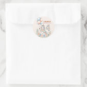 Sticker Rond Unicorn Dreams Birthday (Sac)