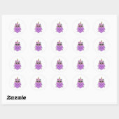 Sticker Rond Unicorn Lovers (Feuille)