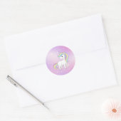 Sticker Rond Unicorn Party Collection! (Enveloppe)