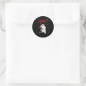 Sticker Rond Unicorn Snow Winter Animals (Sac)