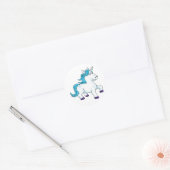 Sticker Rond Unicorne (Enveloppe)