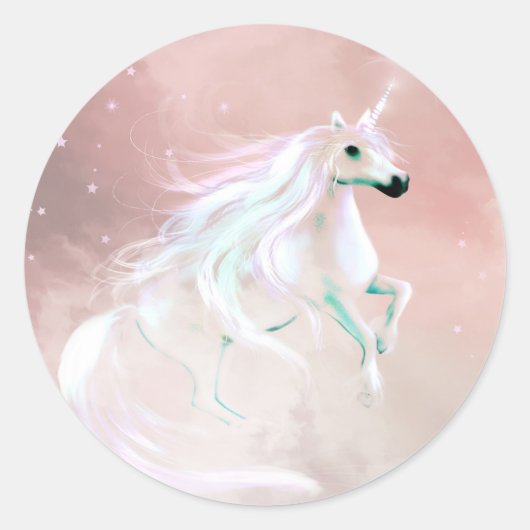 Sticker Rond Unicorne (Devant)