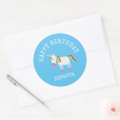 Sticker Rond Unicorne (Enveloppe)