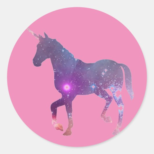 Sticker Rond Unicorne (Devant)