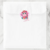 Sticker Rond Unicorne 1ère Saint Valentin (Sac)