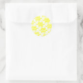 Sticker Rond Unicorne Jaune (Sac)