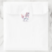 Sticker Rond Unicorne majestueuse avec Mane (Sac)