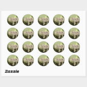 Sticker Rond Unicornes (Feuille)