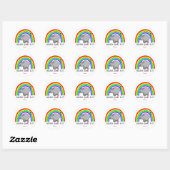 Sticker Rond Unicorns do exist (Feuille)