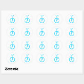 Sticker Rond Unicycle (Feuille)