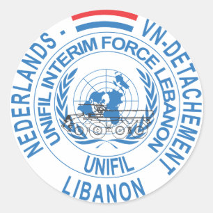 Sticker Rond UNIFIL NL VN Detachement