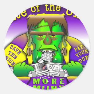 Sticker Rond Union Frankenstein