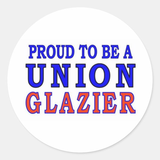 STICKER ROND UNION GLAZIER (Devant)