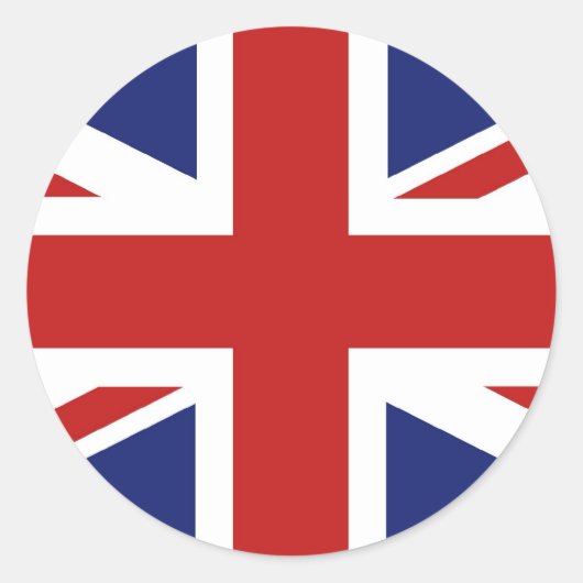 Sticker Rond Union Jack (Devant)