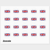 Sticker Rond Union Jack (Feuille)