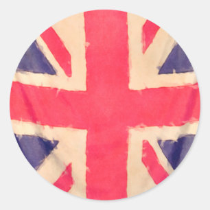 STICKER ROND UNION JACK