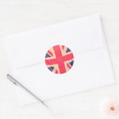 STICKER ROND UNION JACK (Enveloppe)