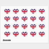 Sticker Rond UNION JACK britannique (Feuille)