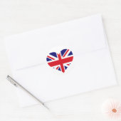 Sticker Rond UNION JACK britannique (Enveloppe)