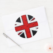 Sticker Rond Union Jack robuste (Enveloppe)