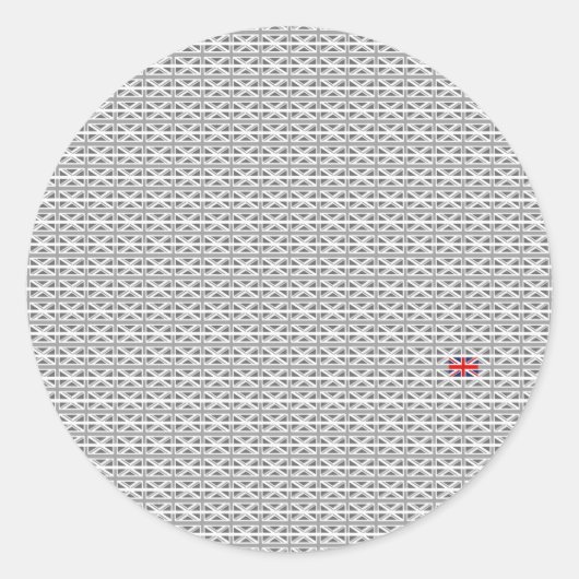 Sticker Rond Union Jack - Royaume-Uni (Devant)