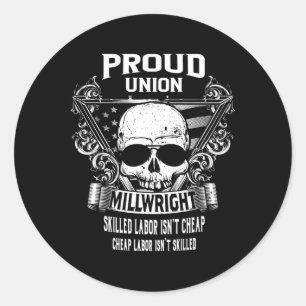 Sticker Rond Union Millwright