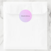 Sticker Rond Unique Design Moderne Simple (Sac)