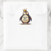 Sticker Rond Unité absolue Pesto - Le roi Penguin (Sac)