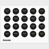 Sticker Rond Unité Sheriff K-9 Od Green Uniform (Feuille)