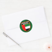 Sticker Rond United Arab Emirat Flag (Enveloppe)