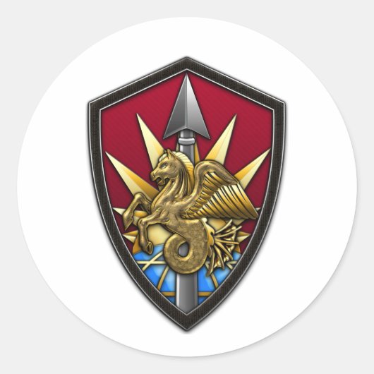 Sticker Rond United States Transportation Command (Devant)