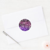 Sticker Rond Univers numérique (Enveloppe)