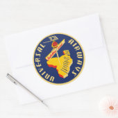 Sticker Rond Universal Airways ~ Afrique du Sud à Israël (Enveloppe)