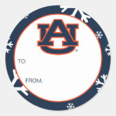 Sticker Rond Université d'Auburn | Vacances (Devant)