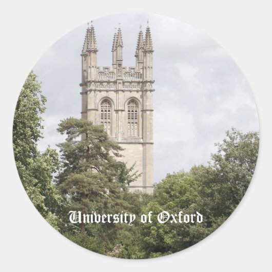 Sticker Rond Université d'Oxford (Devant)