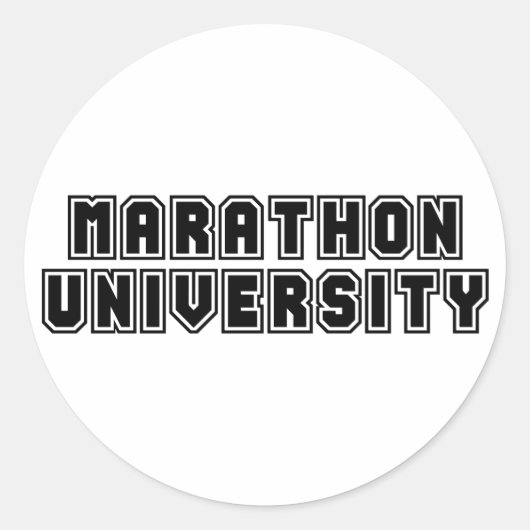 Sticker Rond Université du Marathon (Devant)