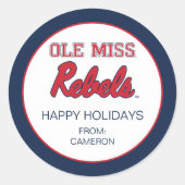 Sticker Rond Université du Mississippi | Ole Miss Rebels (Devant)