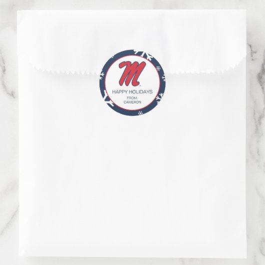 Sticker Rond Université du Mississippi | Script M (Sac)