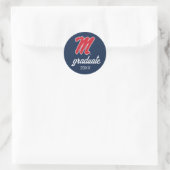 Sticker Rond Université du Mississippi | Script M (Sac)