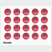 Sticker Rond Université du Mississippi | Script M (Feuille)
