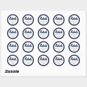Sticker Rond Université du Mississippi | Script Rebels (Feuille)