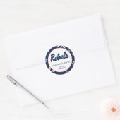 Sticker Rond Université du Mississippi | Script Rebels (Enveloppe)