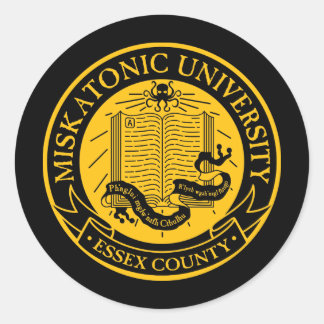 Sticker Rond Université Miskatonique
