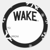 Sticker Rond Université Wake Forest | Arche de réveil (Devant)