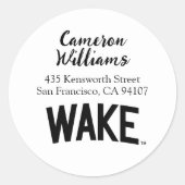 Sticker Rond Université Wake Forest | Arche de réveil (Devant)