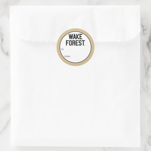 Sticker Rond Université Wake Forest | Wake Forest (Sac)